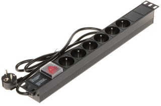 Listwa Zasilająca Rack 6 gniazd