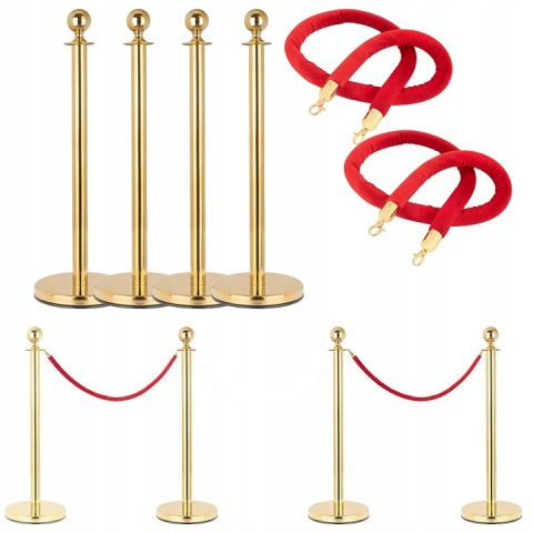Słupek hotelowy / bankietowy - złoty