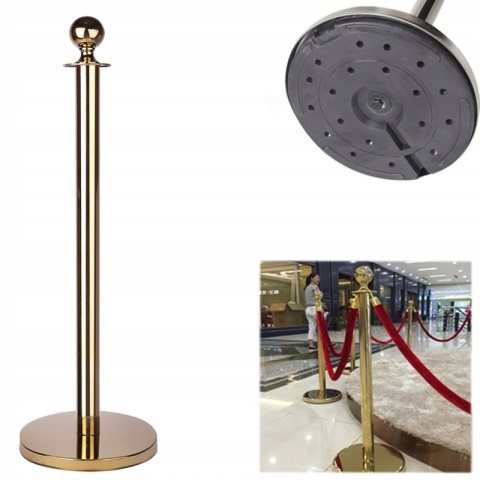 Słupek hotelowy / bankietowy - złoty